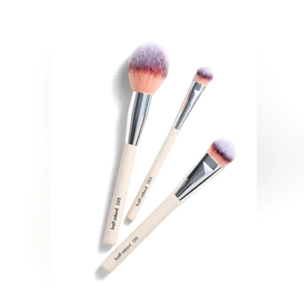 5/75$ HALF CAKED The Essentials: Face Collection 3 Piece Brush - Picture 1 of 14